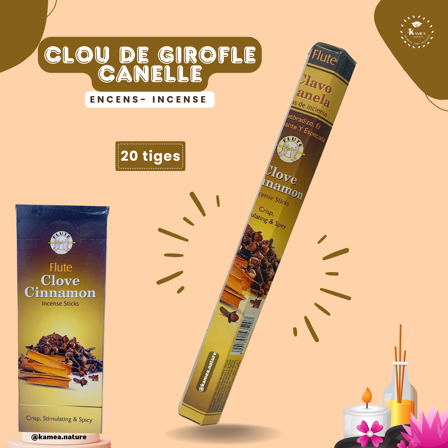 Encens CLOU DE GIROFLE  et CANELLE