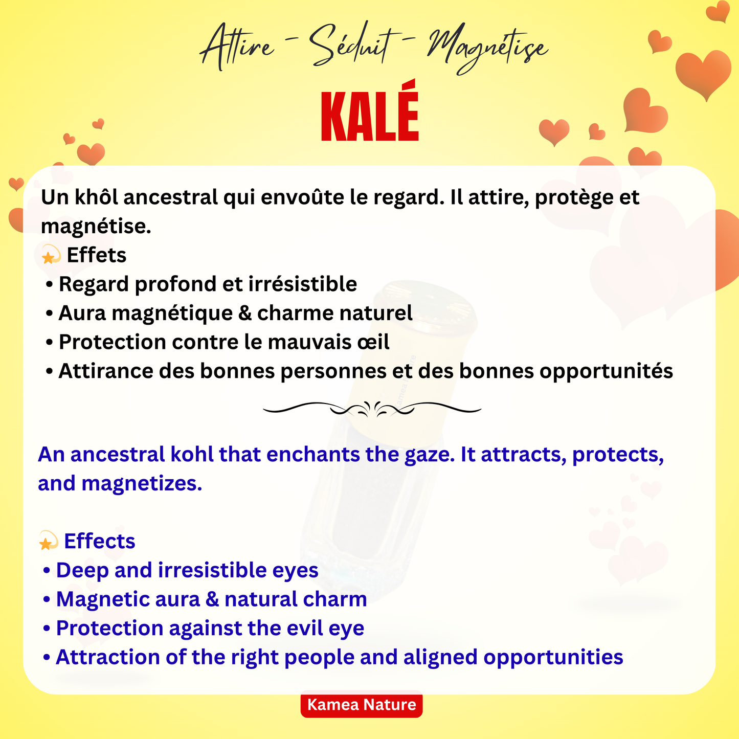 Kalé - Attirance - Séduction - Magnétisme