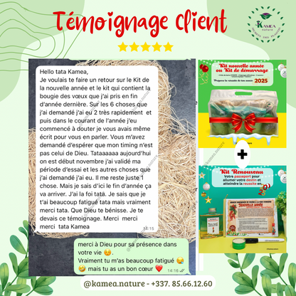 Kit Renouveau Année 2026- Chance - Prospérité - Déblocage - Nouveau départ - Grace