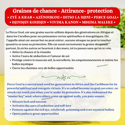 Graines Perce Goal - Oeil de crabe - Chance - Protection