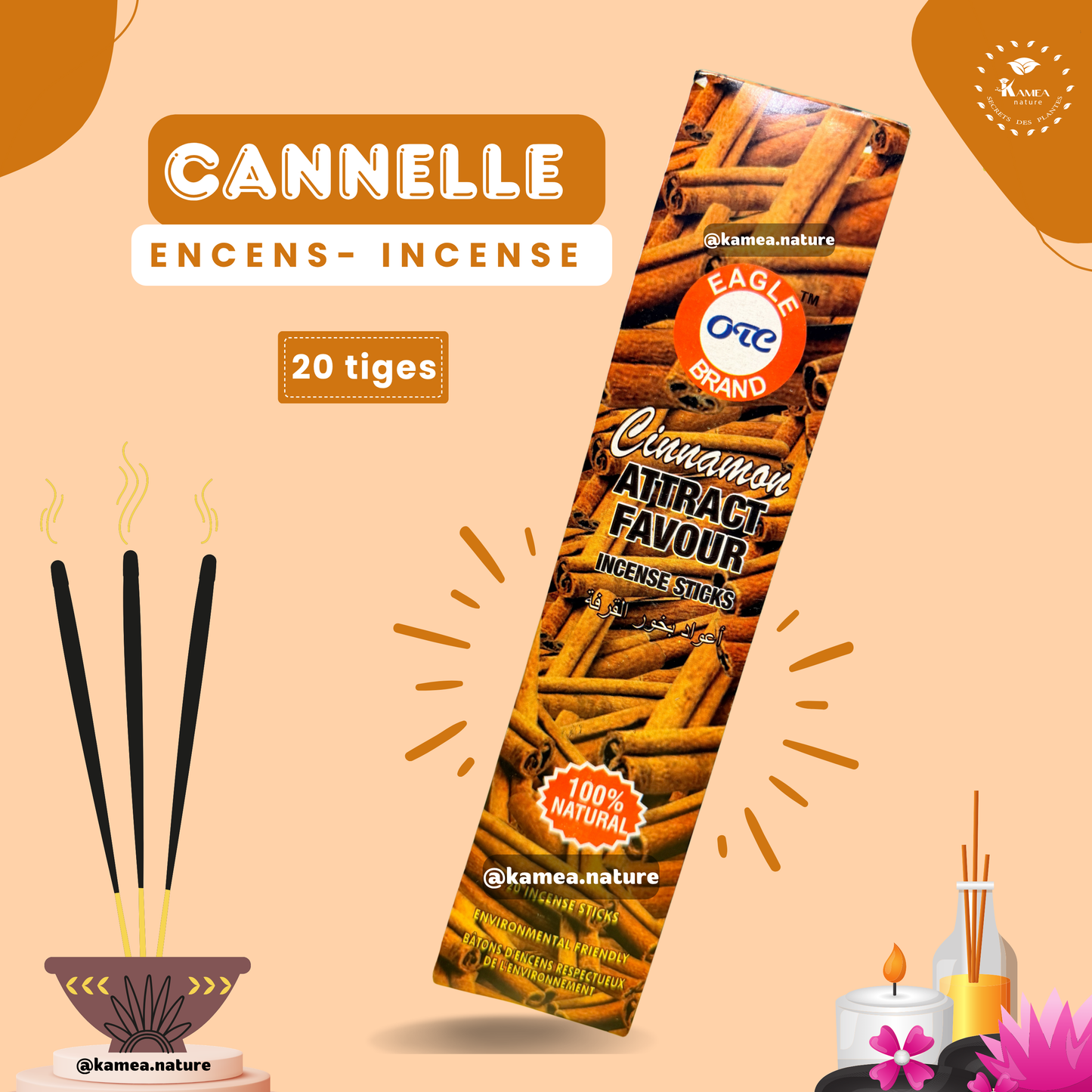 Encens CANNELLE - ABONDANCE FINANCIÈRE
