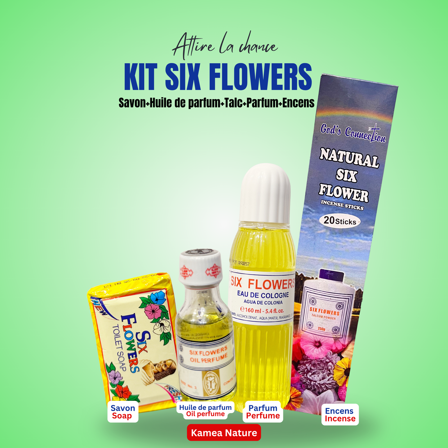 Parfum Six Flowers - Savon spirituel - parfum 6 Fleurs