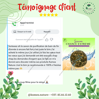 Savon boule du Kit de demarrage ou Kit nouvelle année - Année 2025 prospere- purification - protection -  chance - Deblocage