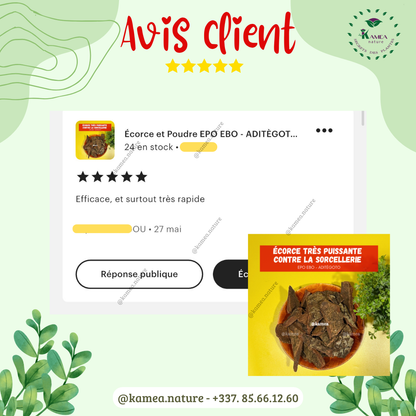 Puissante poudre ANTI-SORCELLERIE - EPO EBO - ADITÈGOTO