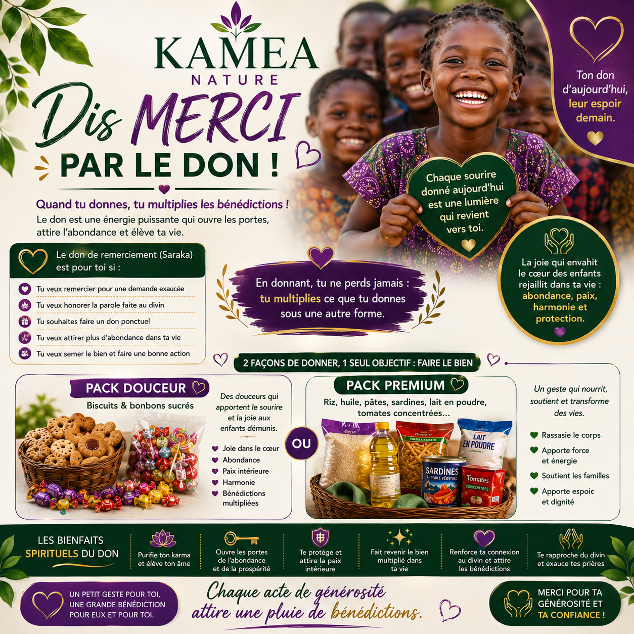Dis MERCI par le DON