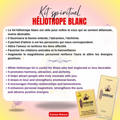 Kit (savon + parfum) spirituel Héliotrope blanc