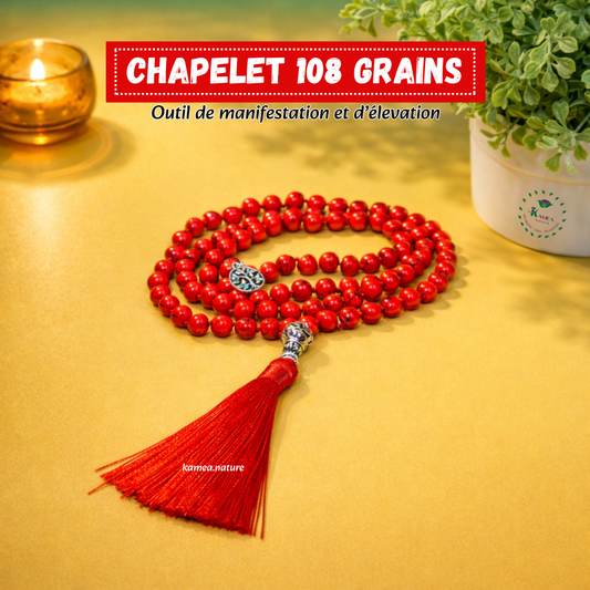Chapelet 108 grains - Mala - outil de manifestation