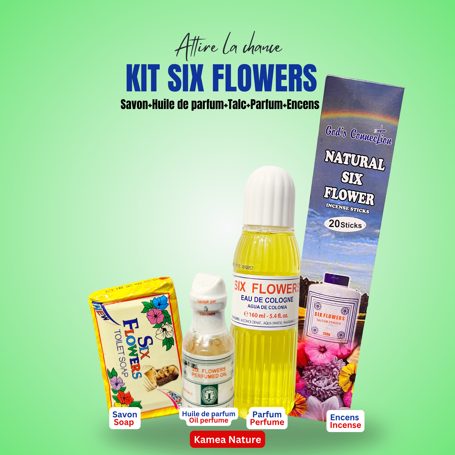Parfum Six Flowers - Savon spirituel - parfum 6 Fleurs