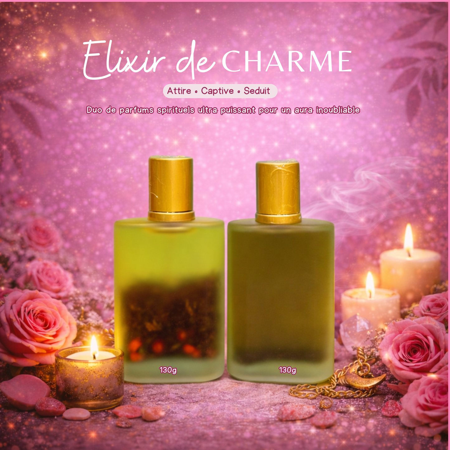 Elixir de charme - DUO de Parfum spirituel - puissant attraction