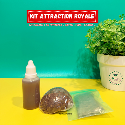 Kit Attraction Royale - puissant kit d’attraction 3 en 1 - Savon - Nass - Encens