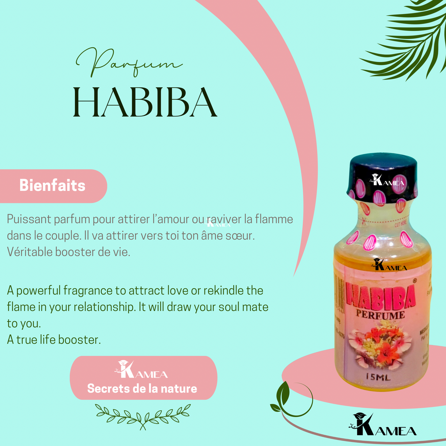 Parfum HABIBA - Parfum spirituel - puissant attraction