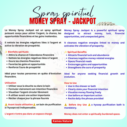Money Spray Jackpot - Murray & Lanman - Savon pour attirer l’argent
