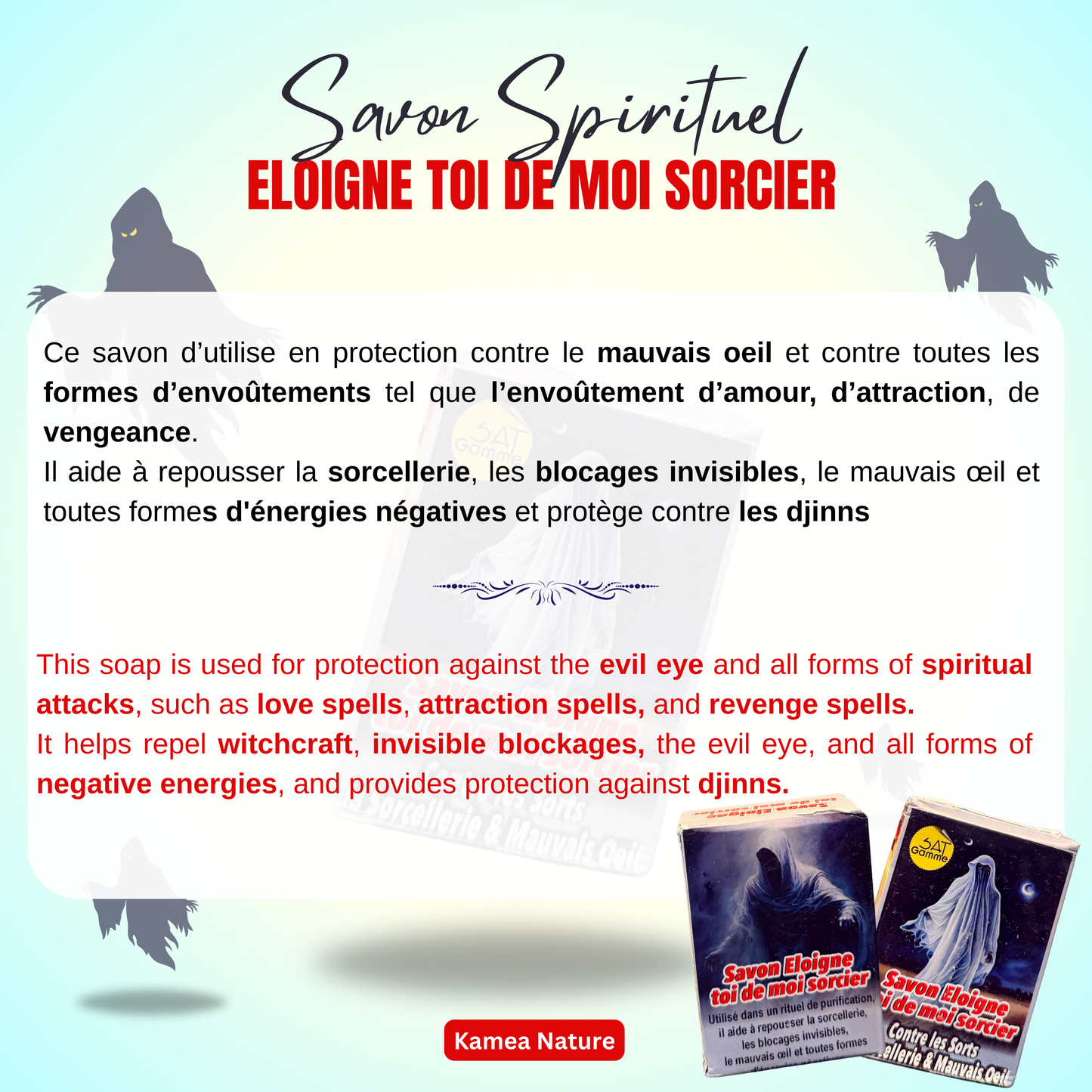 Savon ELOIGNE TOI DE MOI SORCIER- savon spirituel