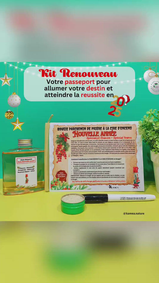 Kit Renouveau Année 2025- Chance - Prospérité - Déblocage - Nouveau départ - Grace